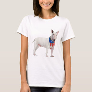 Bull Terrier Patriotisches T-Shirt
