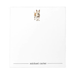 Bull Terrier Personalisiert Notepad Notizblock
