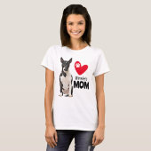 Bull Terrier Personalisierte Mama T-Shirt (Vorne ganz)