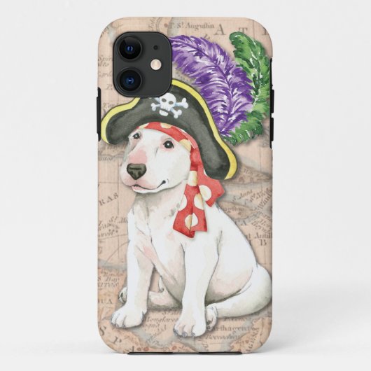 Bull Terrier Pirate Case-Mate iPhone Hülle (Rückseite)