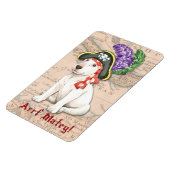 Bull Terrier Pirate Magnet (Linke Seite)