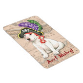 Bull Terrier Pirate Magnet (Rechte Seite)