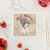 Bull Terrier Pirate Serviette (Beispiel)