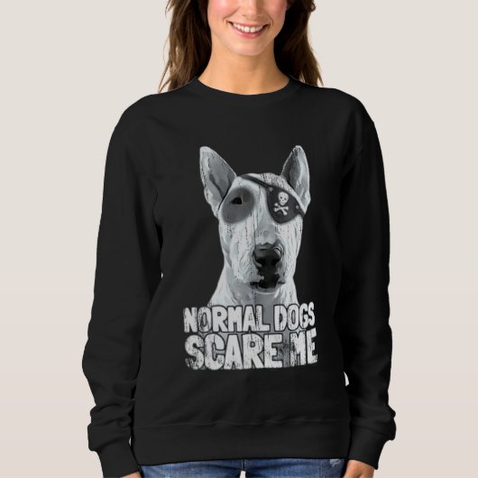 Bull Terrier Pirate Sweatshirt (Vorderseite)