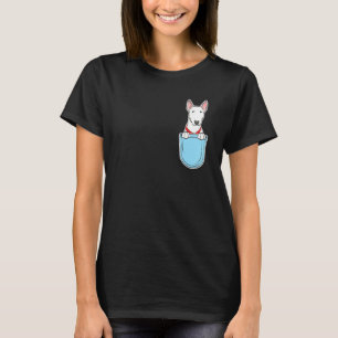 Bull Terrier Pocket Graphic Dog T-Shirt