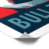 Bull Terrier Political Parody Poster 12x16 (Ecke)