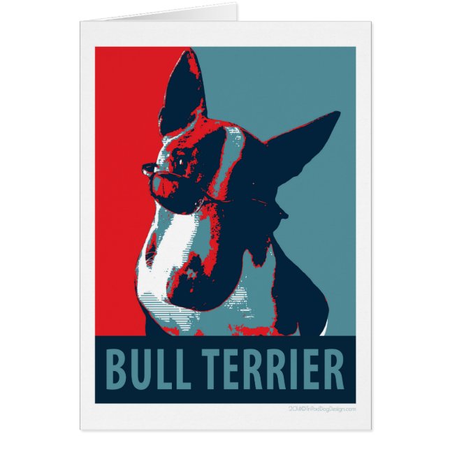 Bull Terrier Politische Parody (Vorne)