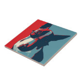 Bull Terrier Politische Parody Fliese (Seite)