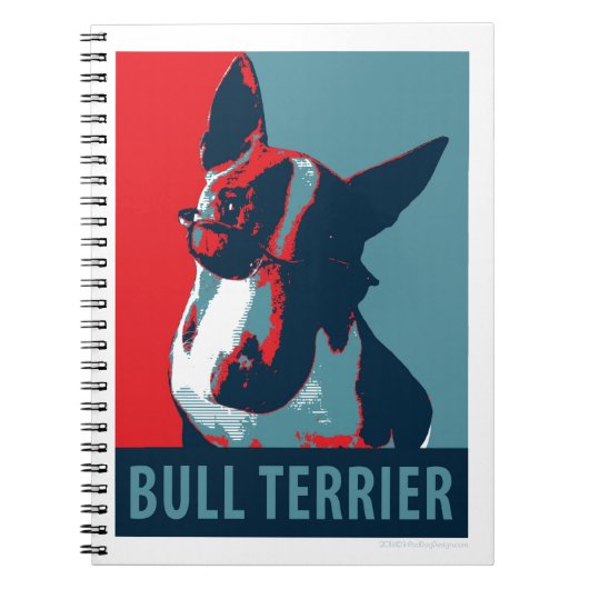Bull Terrier Politische Parody Notizblock (Vorderseite)