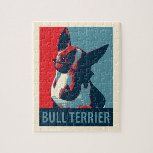 Bull Terrier Politische Parody Puzzle (Vertikal)