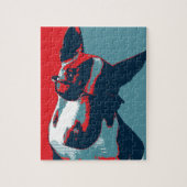 Bull Terrier Politische Parody Puzzle (Vertikal)