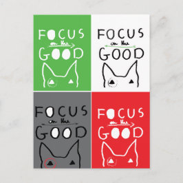 Bull Terrier Pop Art Fokussieren auf das gute Zita Postkarte