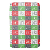 Bull Terrier Pop Art Fokussieren auf die gute Insp Badematte (Vorderseite Vertikal)