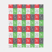 Bull Terrier Pop Art Fokussieren auf die gute Insp Fleecedecke (Vorderseite)