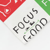 Bull Terrier Pop Art Fokussieren auf die gute Insp Fleecedecke (Ecke)