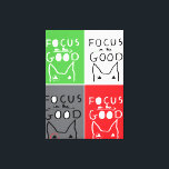 Bull Terrier Pop Art Fokussieren auf die gute Insp Leinwanddruck<br><div class="desc">Bull Terrier Pop Art Fokussieren auf das gute Zitat,  um Ihrem Tag Positivität hinzuzufügen! Gutes Geschenk für einen Freund,  Sammler und Bull Terrier Liebhaber!</div>