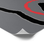 Bull Terrier Pop Art Fokussieren auf die gute Insp Poster (Ecke)