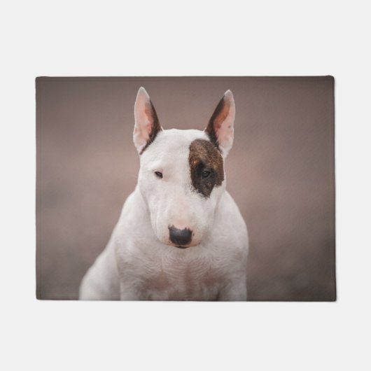 Bull Terrier Portrait Doormat Fußmatte (Vorderseite)