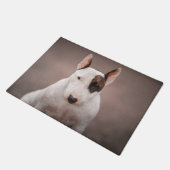 Bull Terrier Portrait Doormat Fußmatte (Schrägansicht)