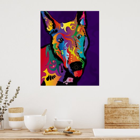 Bull Terrier Poster (Küche)