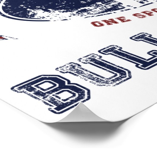 Bull Terrier Poster (Ecke)