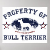 Bull Terrier Poster (Vorne)