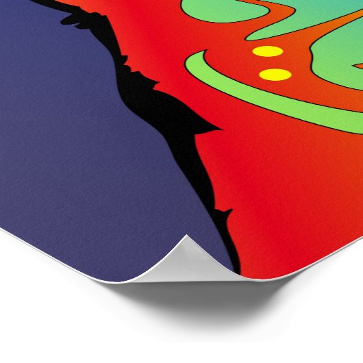 Bull Terrier Poster (Ecke)