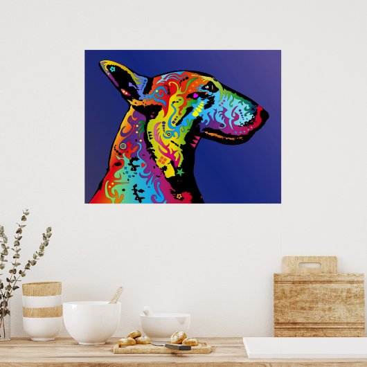 Bull Terrier Poster (Küche)