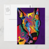 Bull Terrier Postkarte (Vorne/Hinten)