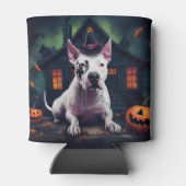 Bull Terrier Pumpkins Halloween Beängstigend Dosenkühler (Rückseite)