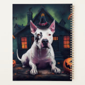 Bull Terrier Pumpkins Halloween Beängstigend Planer (Rückseite)