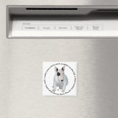 Bull Terrier Puppy Ditties Magnet (In Situ (Geschirrspüler))