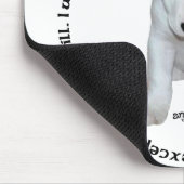 Bull Terrier Puppy Ditties Mousepad (Ecke)