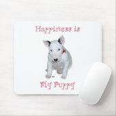 Bull Terrier Puppy Mousepad (Mit Mouse)