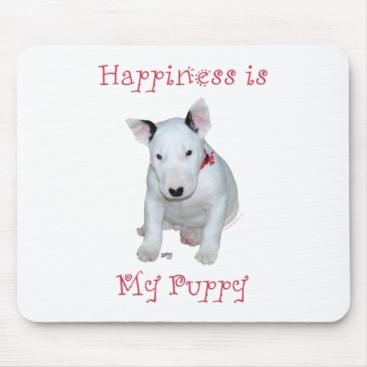 Bull Terrier Puppy Mousepad (Vorne)