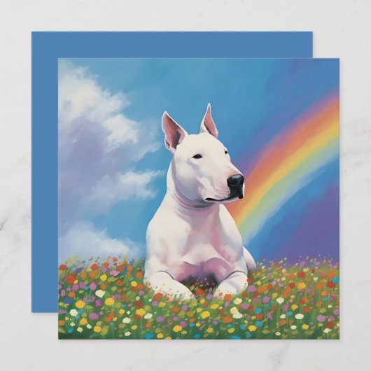 Bull Terrier Rainbow Bridge Bully Custom Dog Name (Vorne/Hinten)