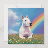 Bull Terrier Rainbow Bridge Bully Custom Dog Name (Vorderseite)