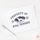 Bull Terrier Rechteckiger Aufkleber (Umschlag)