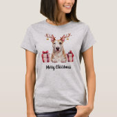 Bull Terrier Rentier T-Shirt (Vorderseite)