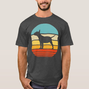 Bull Terrier Retro Vintager 60er 70er Sunset for M T-Shirt