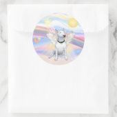 Bull Terrier Runder Aufkleber (Tasche)