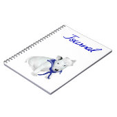 Bull Terrier Sailor Journal Notizblock (Linke Seite)