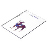Bull Terrier Sailor Notebook Notizblock (Linke Seite)