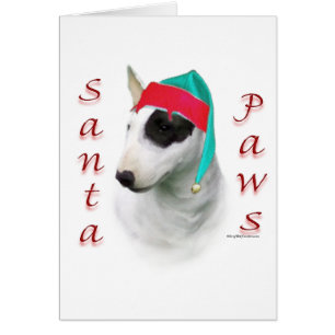 Bull Terrier Santa Paws