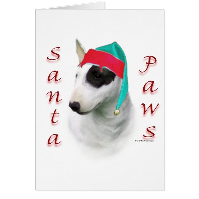Bull Terrier Santa Paws (Vorne)