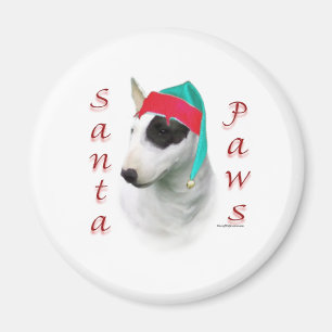 Bull Terrier Santa Paws Magnet