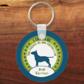 Bull Terrier Schlüsselanhänger (Vorderseite)