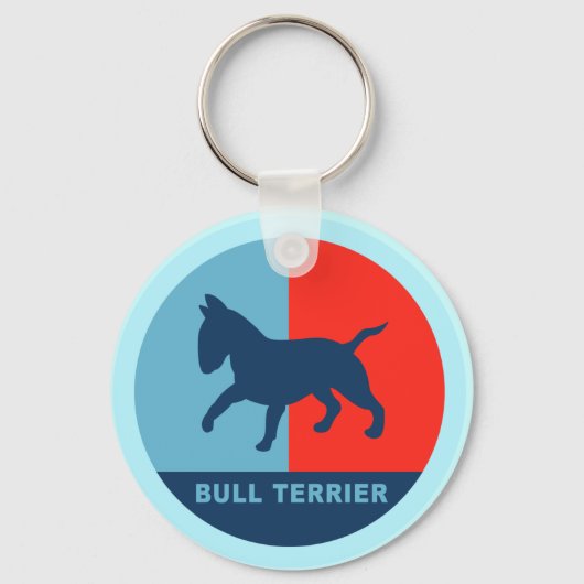 Bull Terrier Schlüsselanhänger (Vorderseite)