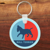 Bull Terrier Schlüsselanhänger (Vorderseite)