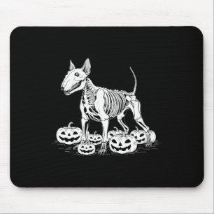 Bull Terrier Skeleton Geburtstag Halloween Mens Wo Mousepad